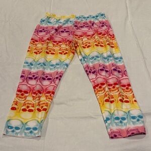No Boundaries Multicolor Skull Capris